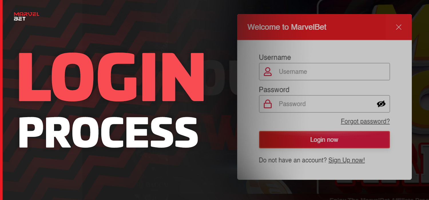 To log in to Marvelbet, visit the official website and enter your username and password into the designated fields.